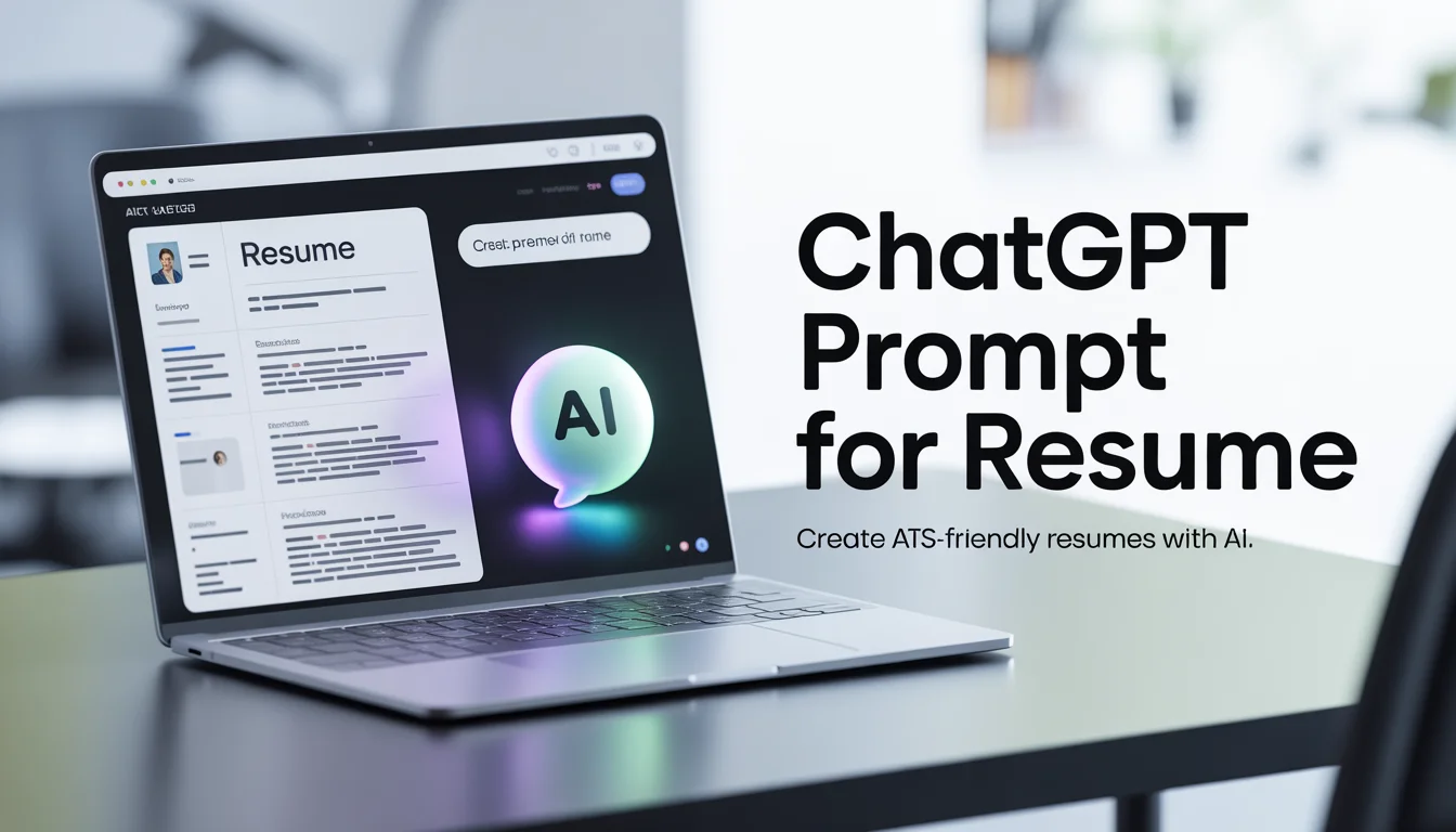 chatgpt prompts for resume